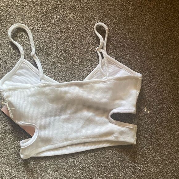 white spaghetti strap fashion top - Picture 4 of 9